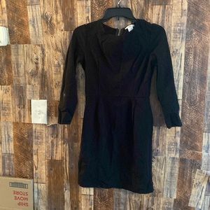 BARlll women's black dress 3/4 sleeve zipper in the back size medium Ln 14